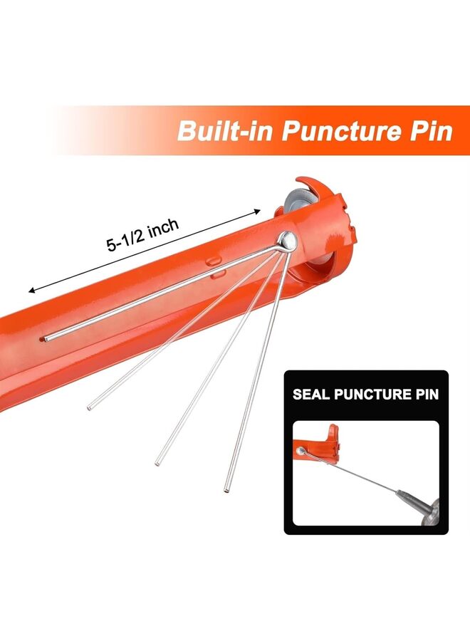 يُسلِّم مسدس سيليكون مانع للتسرب، مثالي للتسريب/التعبئة/الإغلاق، بمقبض مريح وقضيب حديدي أملس، مناسب للبلاط وفواصل النوافذ، نسبة دفع 8:1 - Image 4